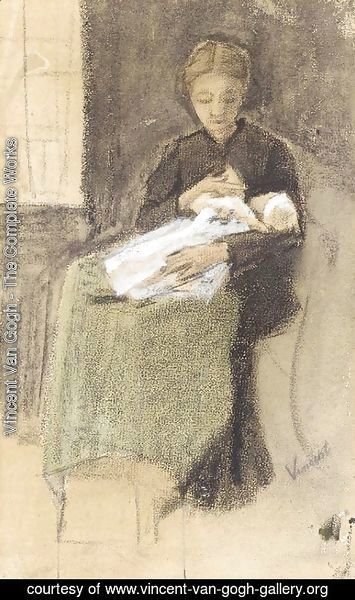 Vincent Van Gogh - Sien Nursing Baby