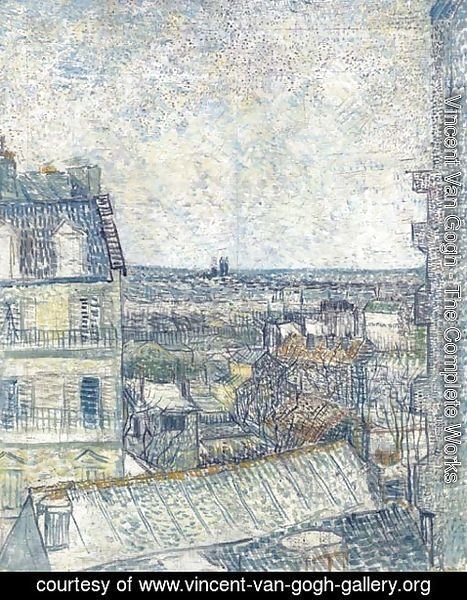 Vincent Van Gogh - Vue de la chambre de l'artiste, rue Lepic
