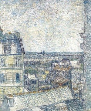 Vincent Van Gogh - Vue de la chambre de l'artiste, rue Lepic