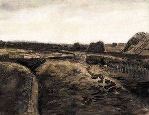 Vincent Van Gogh - Peatery In Drenthe