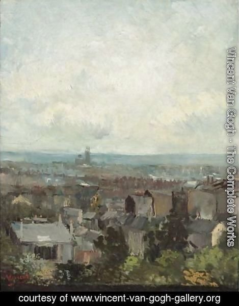 Vincent Van Gogh - Vue De Paris Aux Environs De Montmartre