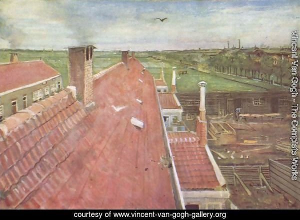 Roofs, view from the window of van Gogh's studio