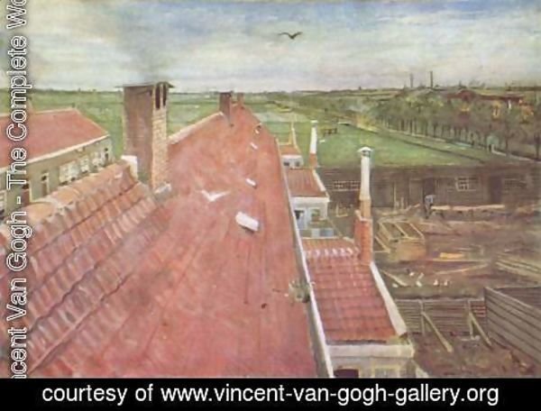 Vincent Van Gogh - Roofs, view from the window of van Gogh's studio