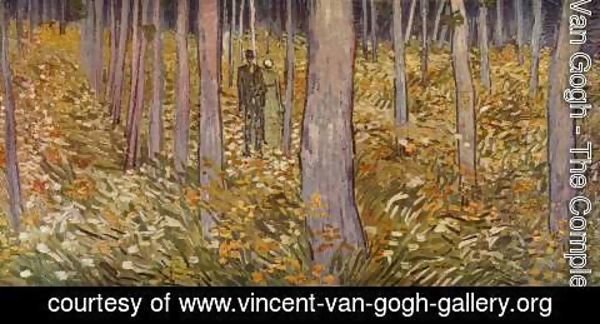 Vincent Van Gogh - Couple walking in forest