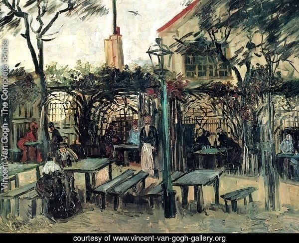Terrace of a Cafe on Montmartre (La Guinguette) in Montmartre
