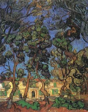 Vincent Van Gogh - Trees in the Garden of Saint-Paul Hospital