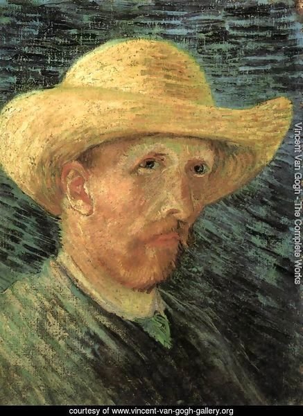 Self-Portrait with Straw Hat 2