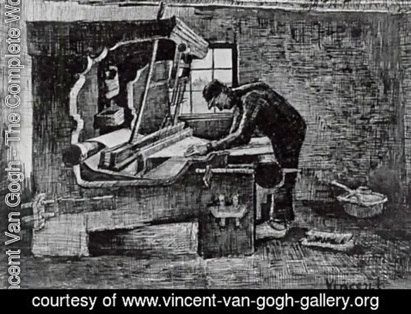 Vincent Van Gogh - Weaver Standing in Front of a Loom 2
