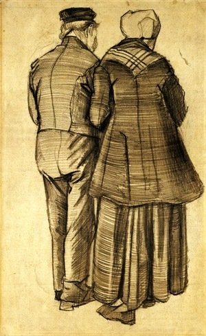 Man and Woman Seen from the Back