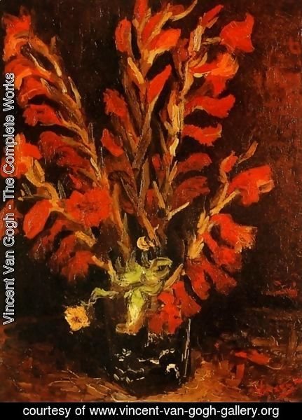Vincent Van Gogh - Vase with Red Gladioli 2