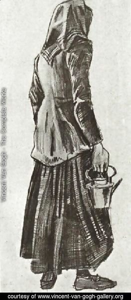 Vincent Van Gogh - Woman with Kettle, Seen from the Back