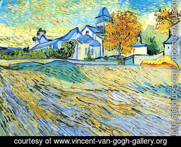 Vincent Van Gogh - View of the Church of Saint-Paul-de-Mausole