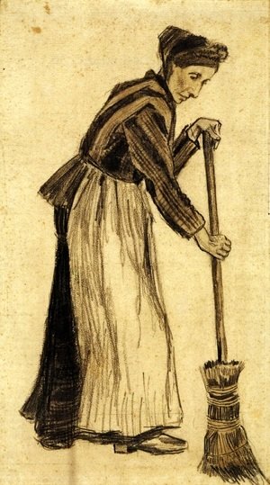 Woman with a Broom
