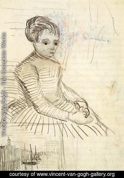 Vincent Van Gogh - Study for Woman Sitting by a Cradle