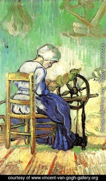 Vincent Van Gogh - The Spinner (after Millet)