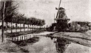 Vincent Van Gogh - Landscape with Windmill