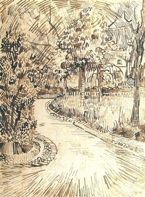 Vincent Van Gogh - Public Garden with a Corner of the Yellow House