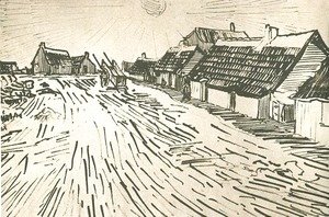 Vincent Van Gogh - Row of Cottages in Saintes-Maries