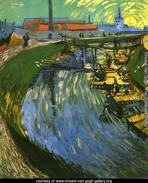 The Roubine du Roi Canal with Washerwomen