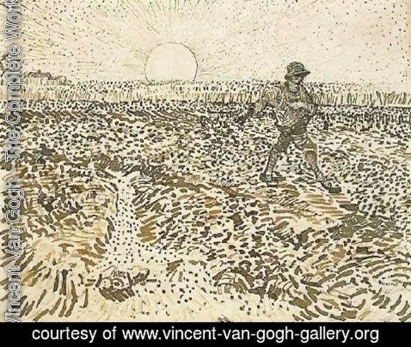 Vincent Van Gogh - Sower with Setting Sun 2