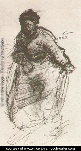Vincent Van Gogh - Peasant Woman, Walking