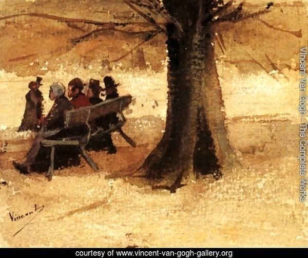 Four People on a Bench