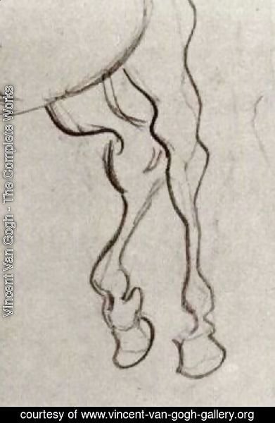 Vincent Van Gogh - Hind Legs of a Horse