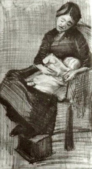 Vincent Van Gogh - Sien Nursing Baby 2