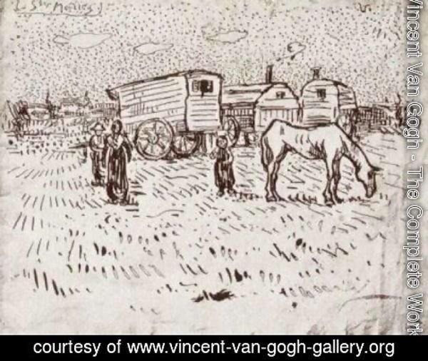 Vincent Van Gogh - Gypsies at Saintes-Maries
