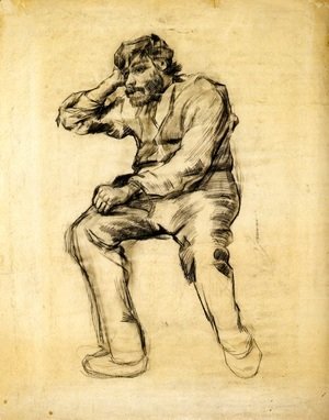 Vincent Van Gogh - Seated Man with a Beard