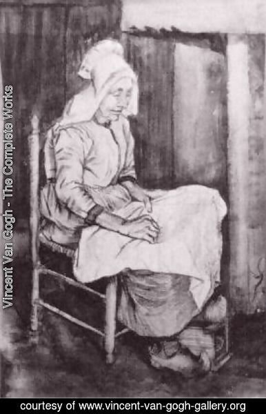 Vincent Van Gogh - Woman Sewing 3