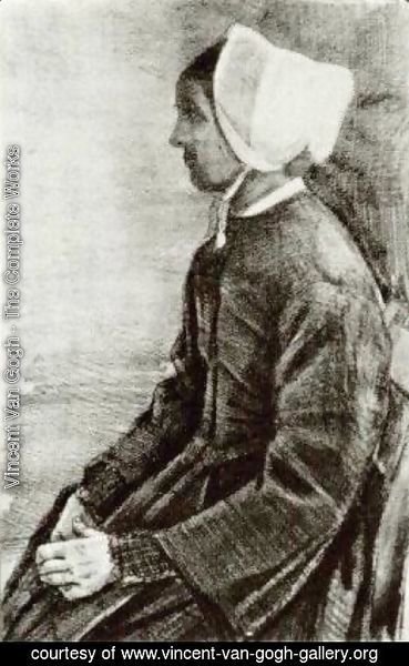 Vincent Van Gogh - Woman with White Bonnet, Sien's Mother 2