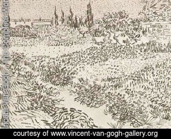 Vincent Van Gogh - Garden with Flowers 3