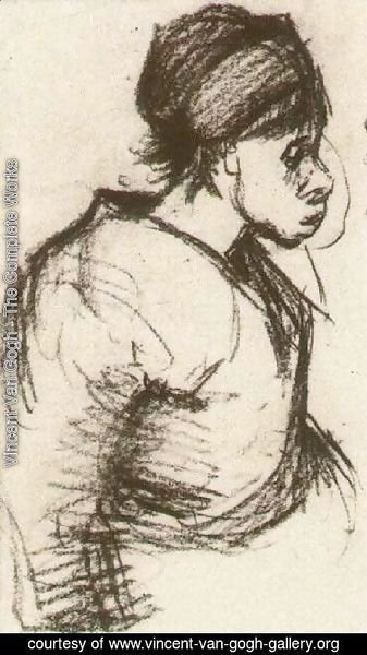 Vincent Van Gogh - Peasant Girl, Half-Figure