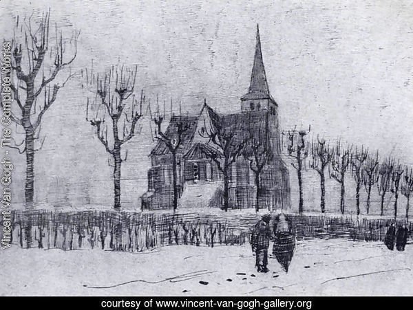 The Church in Nuenen in Winter