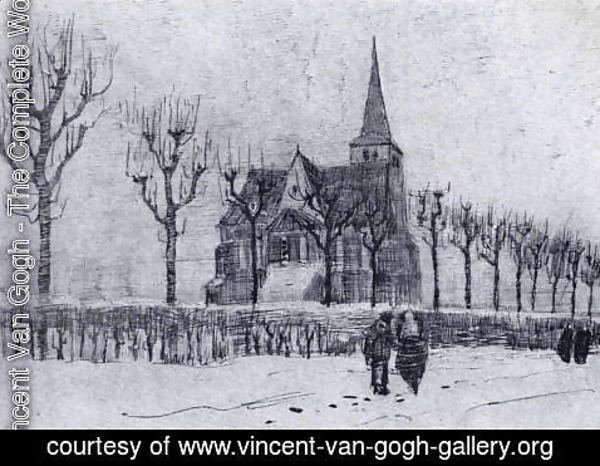 Vincent Van Gogh - The Church in Nuenen in Winter