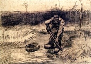 Vincent Van Gogh - Peasant Lifting Potatoes