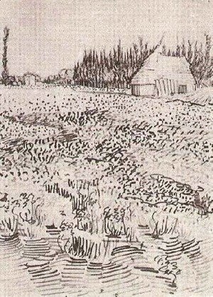 Vincent Van Gogh - Landscape with Hut in the Camargue