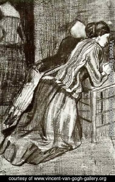 Vincent Van Gogh - Two Women, Kneeling