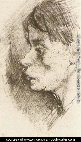 Vincent Van Gogh - Head of a Peasant Woman, Bareheaded