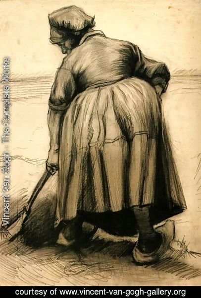 Vincent Van Gogh - Peasant Woman Digging 2