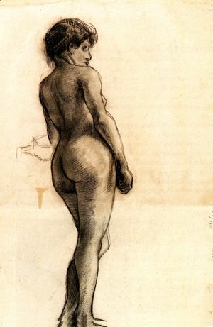 Vincent Van Gogh - Standing Female Nude Seen from the Back