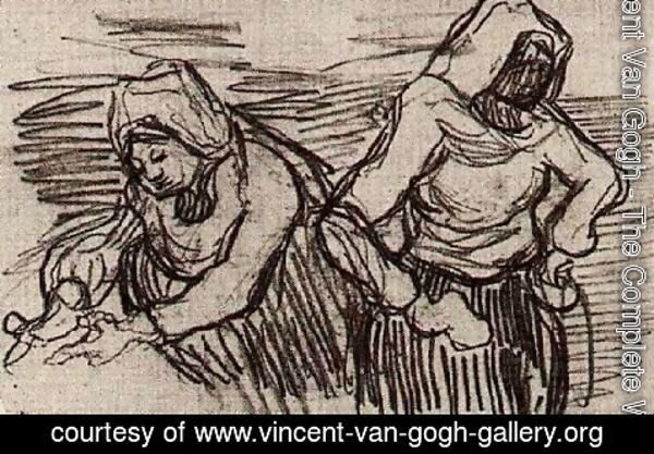 Vincent Van Gogh - Two Women Working in the Field