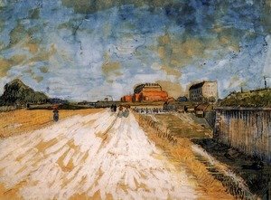 Vincent Van Gogh - Road Running Beside the Paris Ramparts