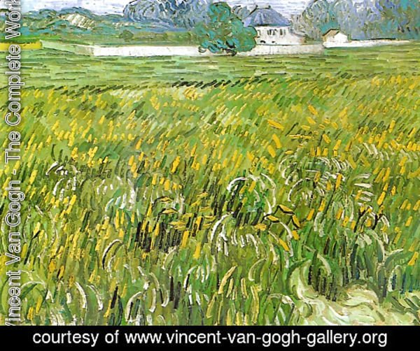 Vincent Van Gogh - Wheat Field at Auvers with White House