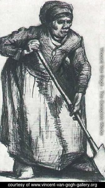 Vincent Van Gogh - Peasant Woman with Spade