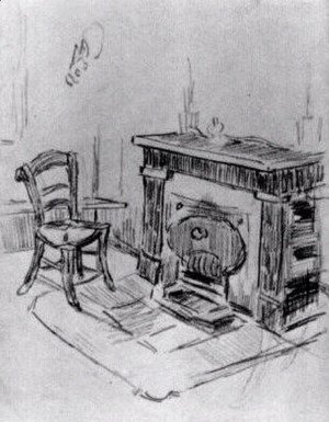 Mantelpiece with Chair