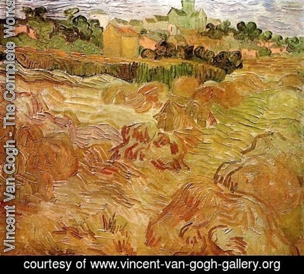 Vincent Van Gogh - Wheat Fields with Auvers in the Background 2