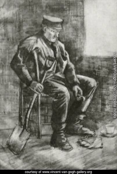 Workman with Spade, Sitting near the Window