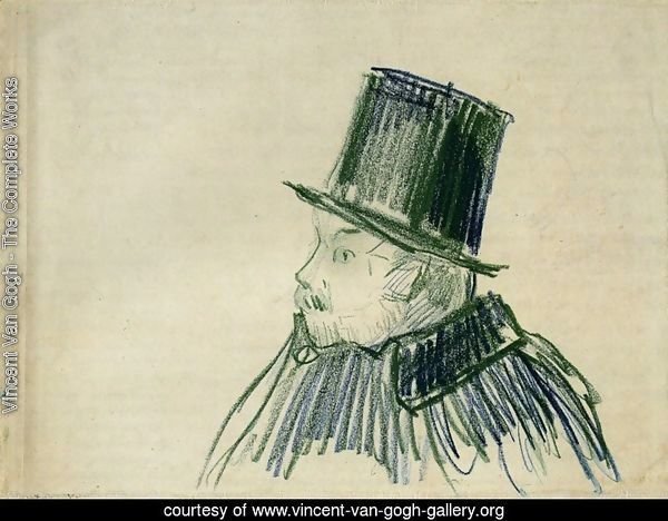 Head of a Man with a Top Hat